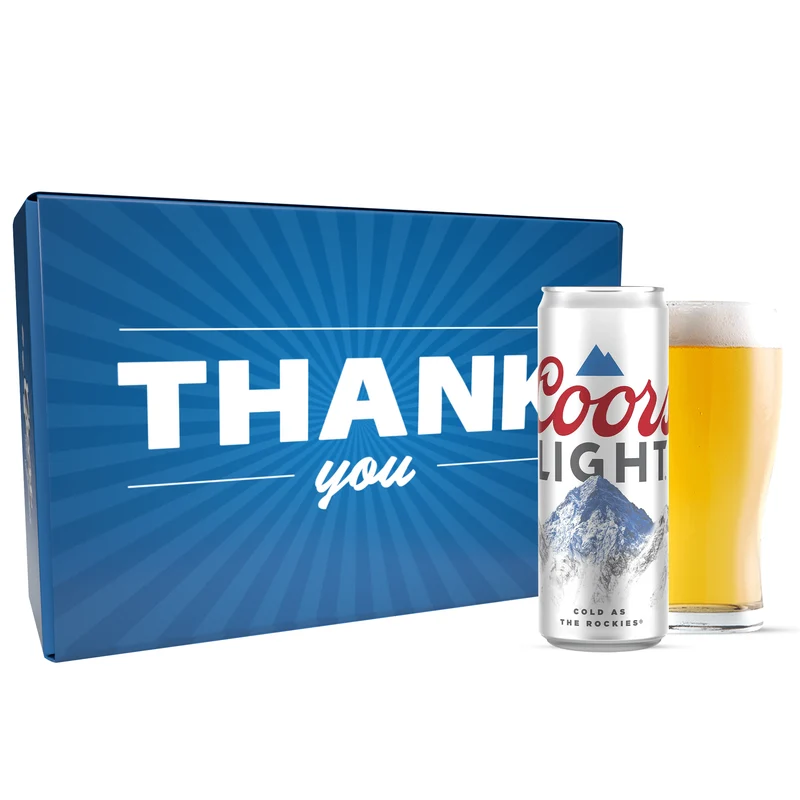 Coors Light Thank You Gift Basket
