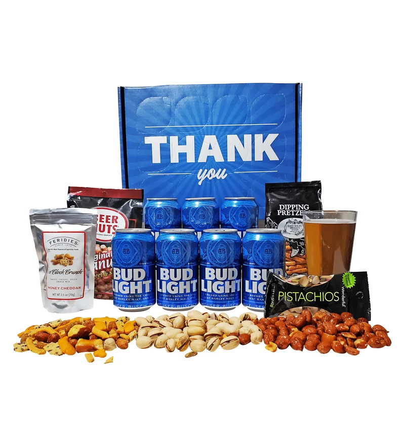 Bud Light Thank You Gift Basket