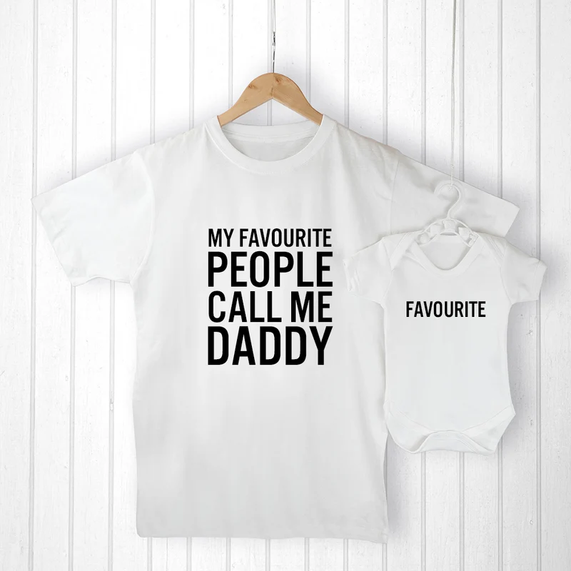 Personalised Personalised Daddy and Me Favourite People Set