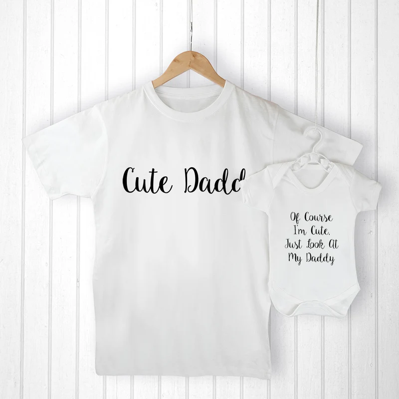 Personalised Personalised Daddy and Me Cuties Set