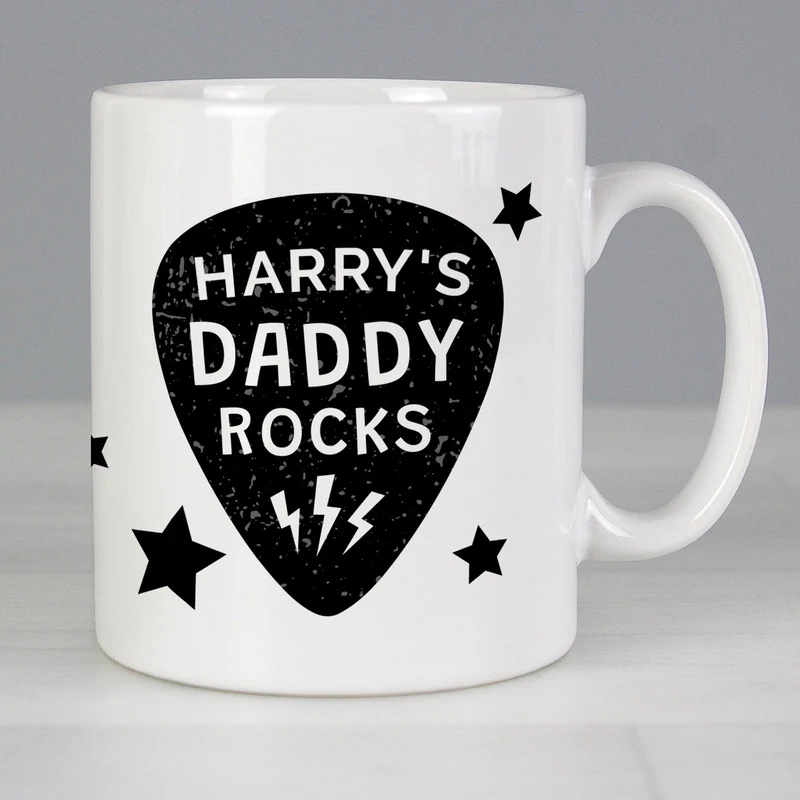 Personalised Daddy Rocks Mug