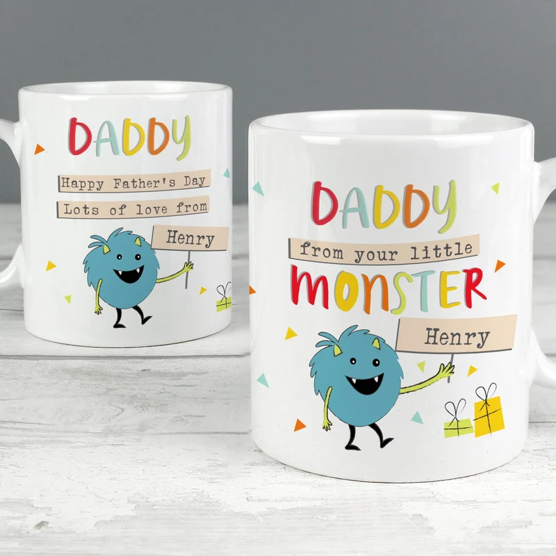 Personalised Little Monster Mug