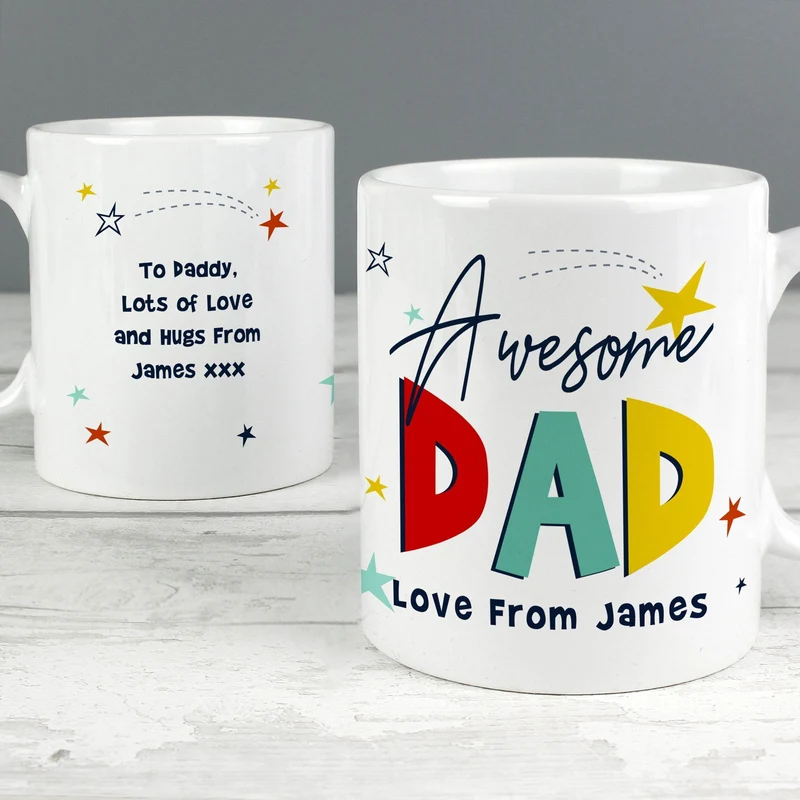 Personalised Awesome Dad Mug