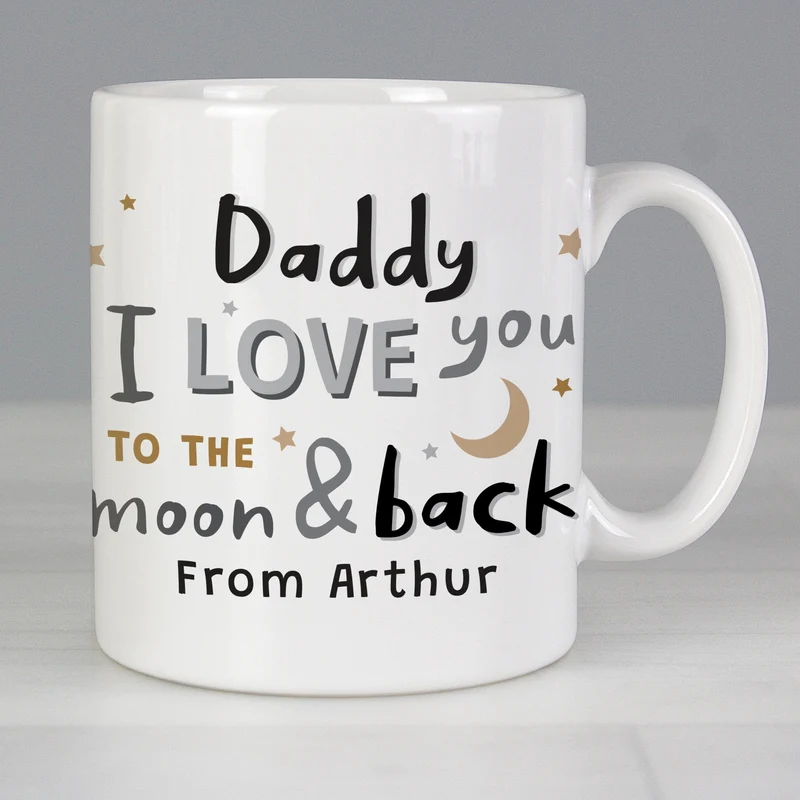 Personalised To The Moon And Back Mug