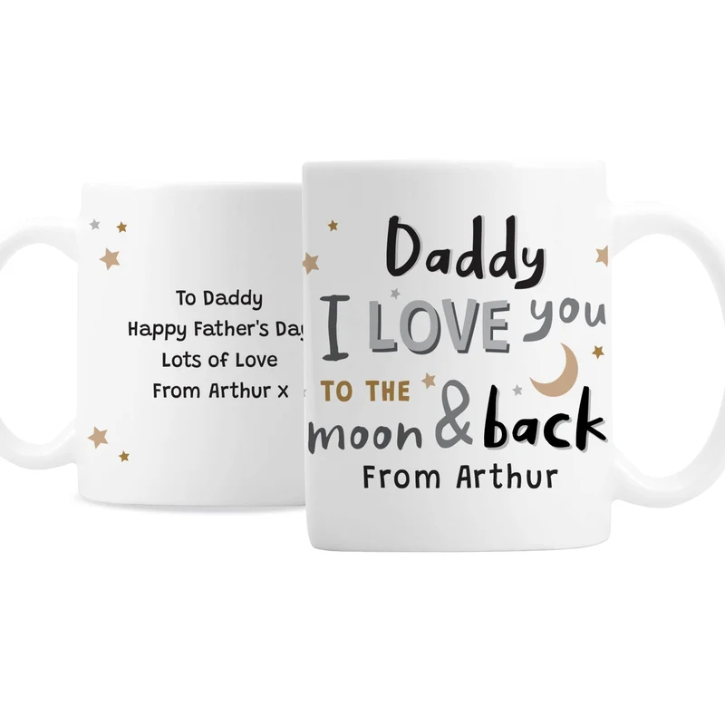 Personalised To The Moon And Back Mug