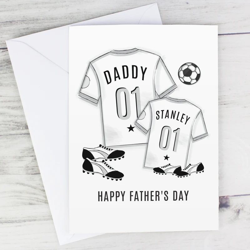 Personalised Football Mini Me Card