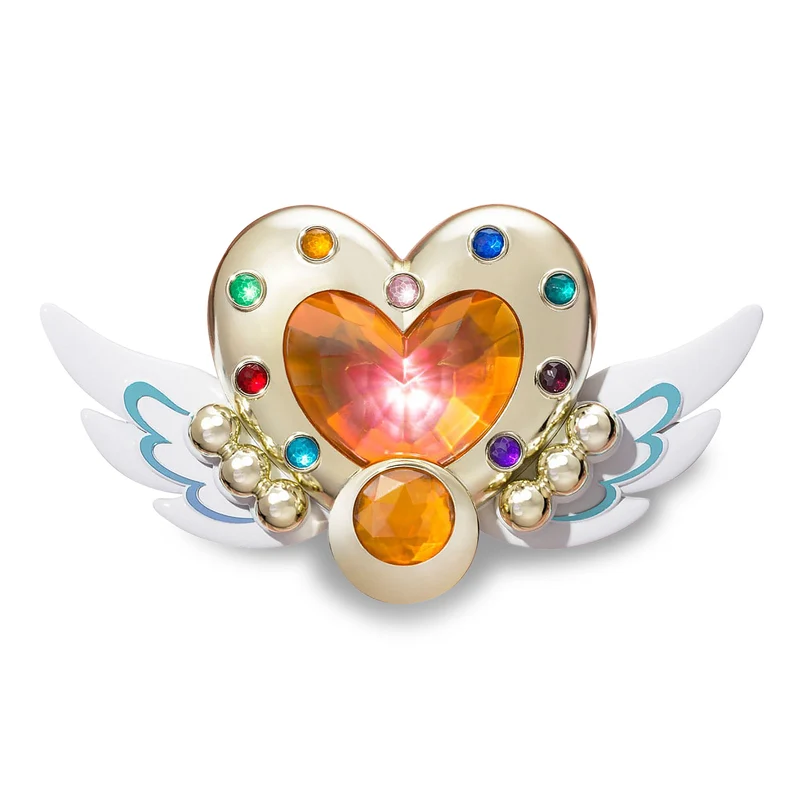 Sailor Moon - Cosmos Eternal Moon Verwandlungsbrosche mit Licht- und Soundeffekten