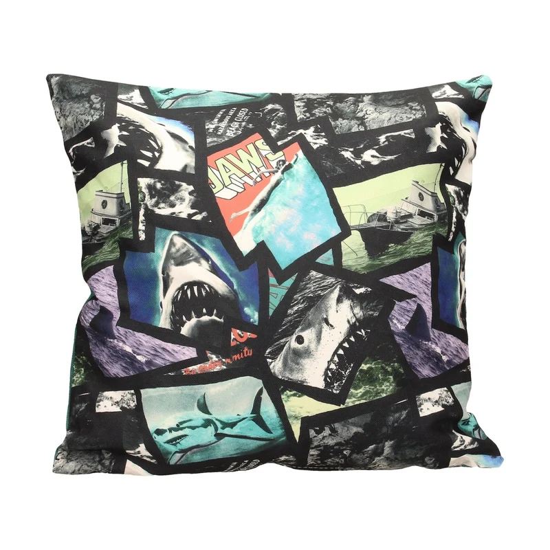 Jaws Kissen Poster Collage 45 cm