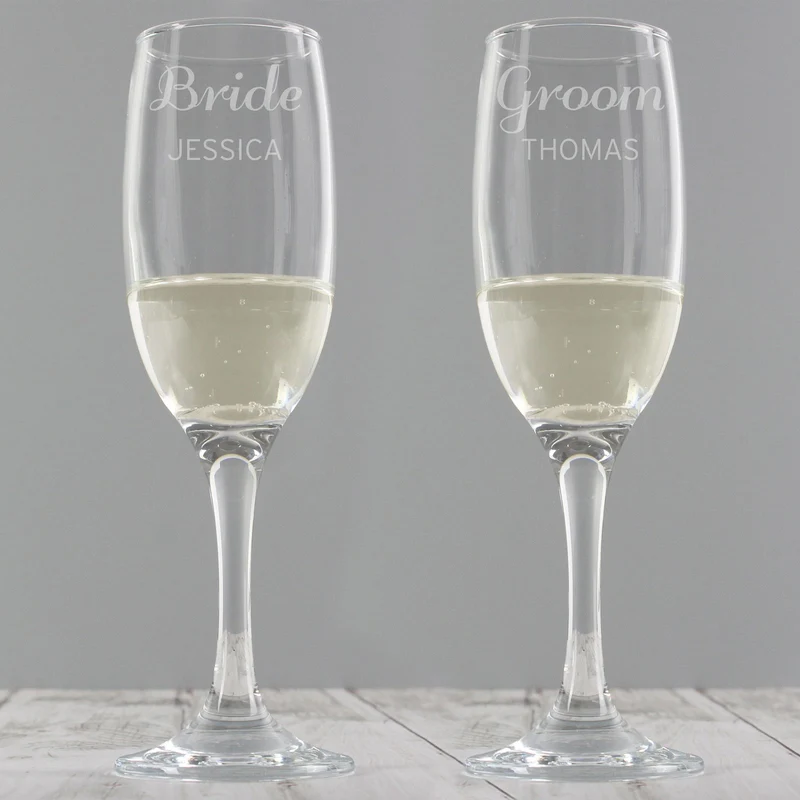Personalised Classic Pair Of Flutes