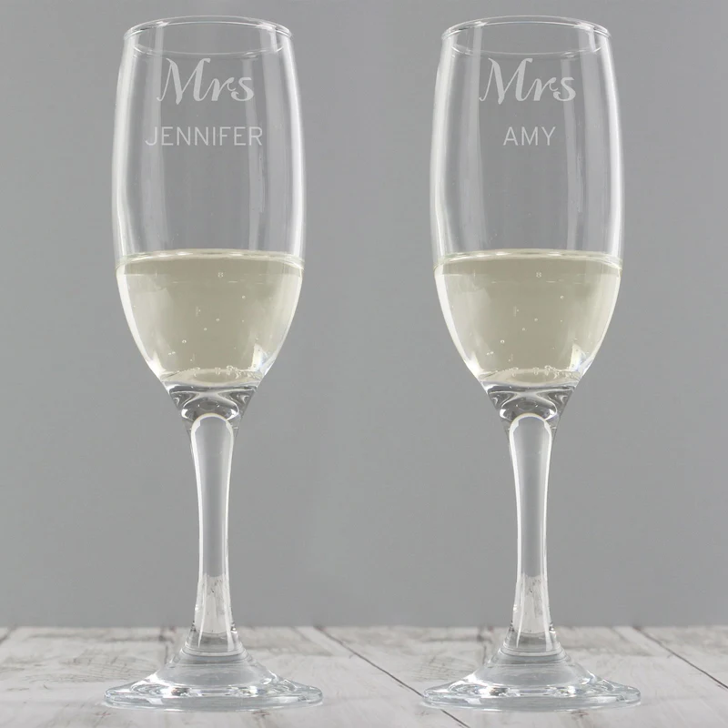 Personalised Classic Pair Of Flutes