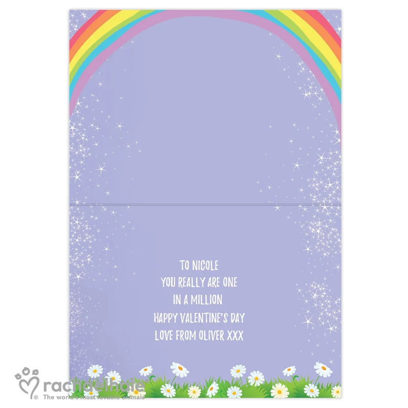 Personalised Rachael Hale Unicorn Card