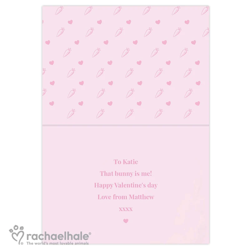 Personalised Rachael Hale 'some Bunny' Card