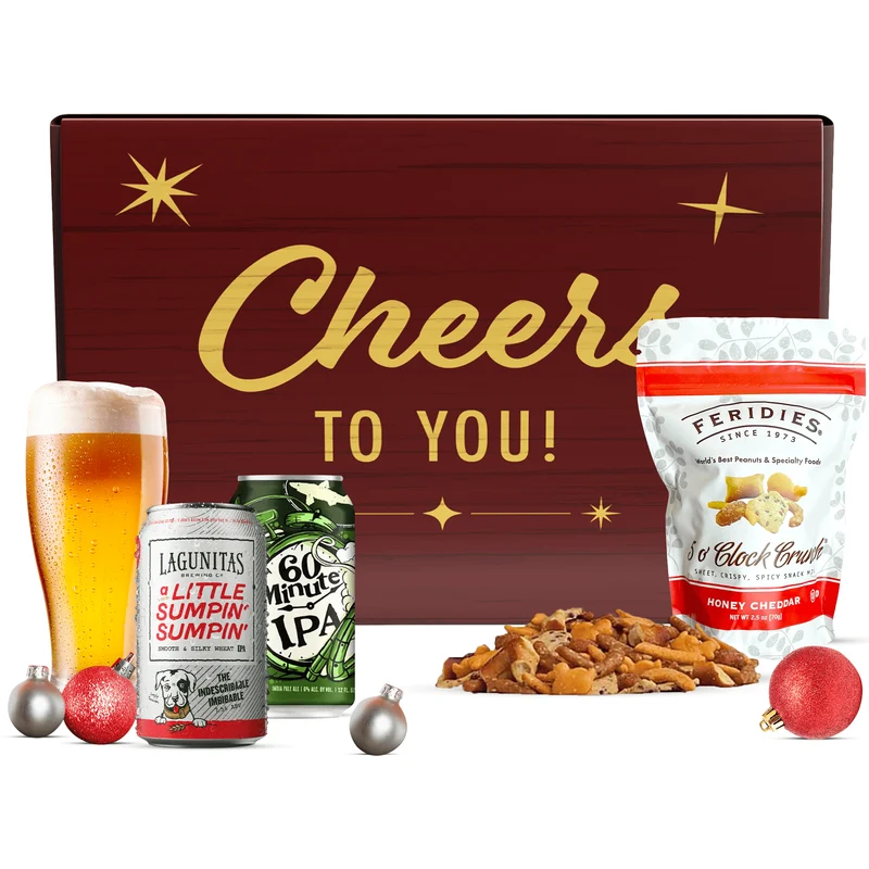 Holiday Beer and Snack Gift Basket