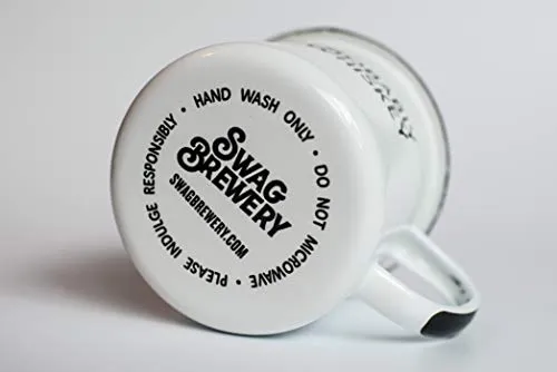 PROBABLY WHISKEY | Enamel "Coffee" Mug | Funny Bar Gift for Whiskey, Bourbon, and Scotch Lovers, Dads, Moms, Fathers, Men, Whisky Geeks | Practical Cup for Kitchen, Campfire, Home, and Travel