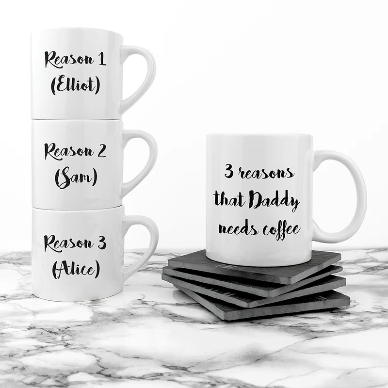Personalised Personalised Daddy & Me Coffee and Catch Up Mugs