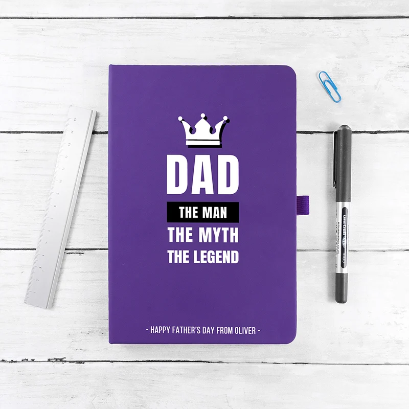 Personalised Personalised Dad The Legend A5 Notebook