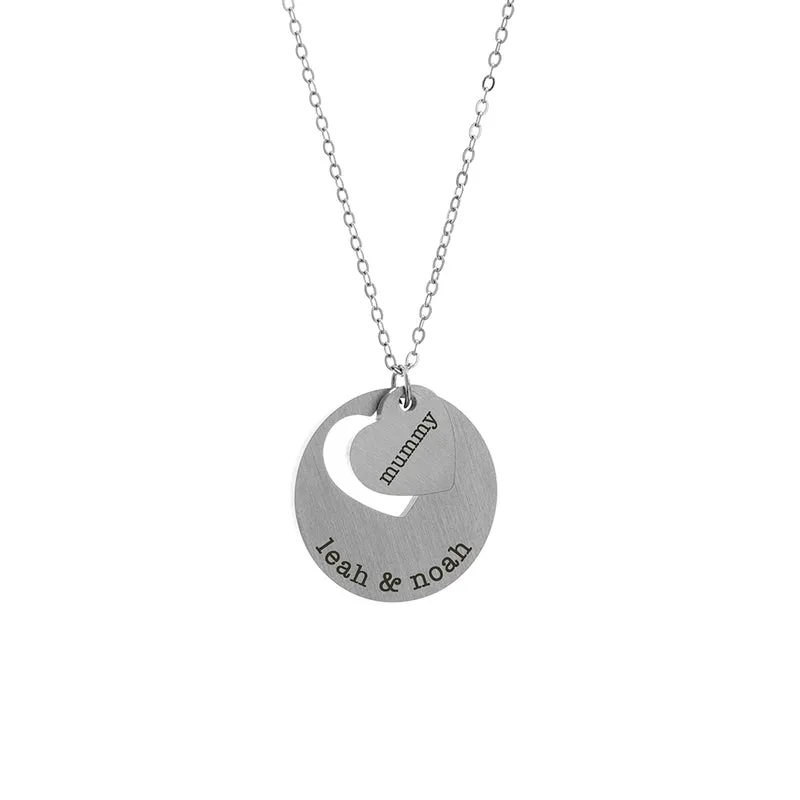 Personalised Personalised Cut-Out Heart Shape Necklace