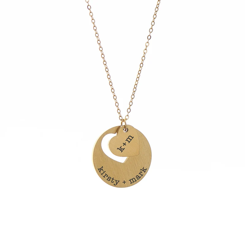 Personalised Personalised Cut-Out Heart Shape Necklace