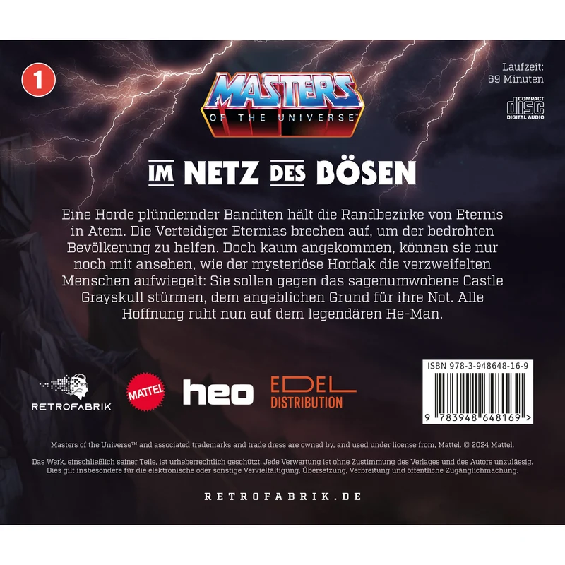 Masters of the Universe Hörspiel-CD Folge 1: Im Netz des