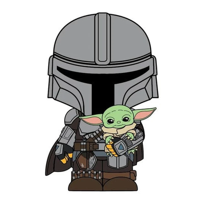 The Mandalorian 3D PVC-Magnet The Mandalorian und Grogu