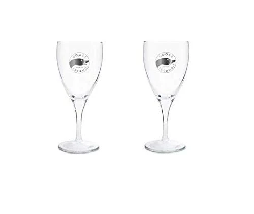 Goose Island Beer Company - 12 Ounce Chalice Glass - Circle Logo - 2 Pack