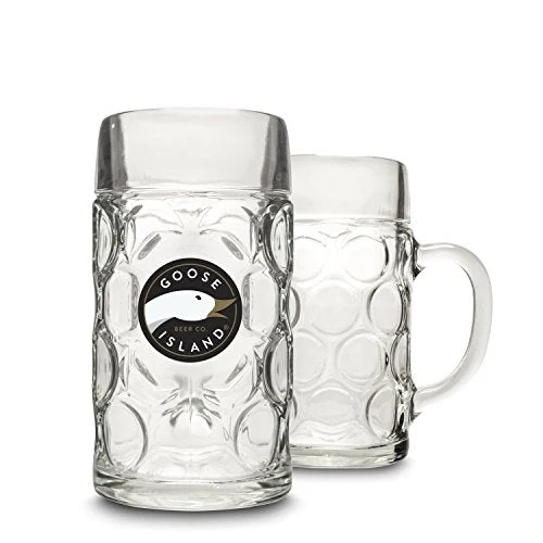 Goose Island isar tankard stein Beer Glasses, Clear