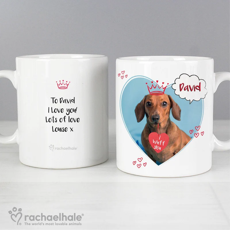 Personalised Rachael Hale 'I Wuff You' Mug