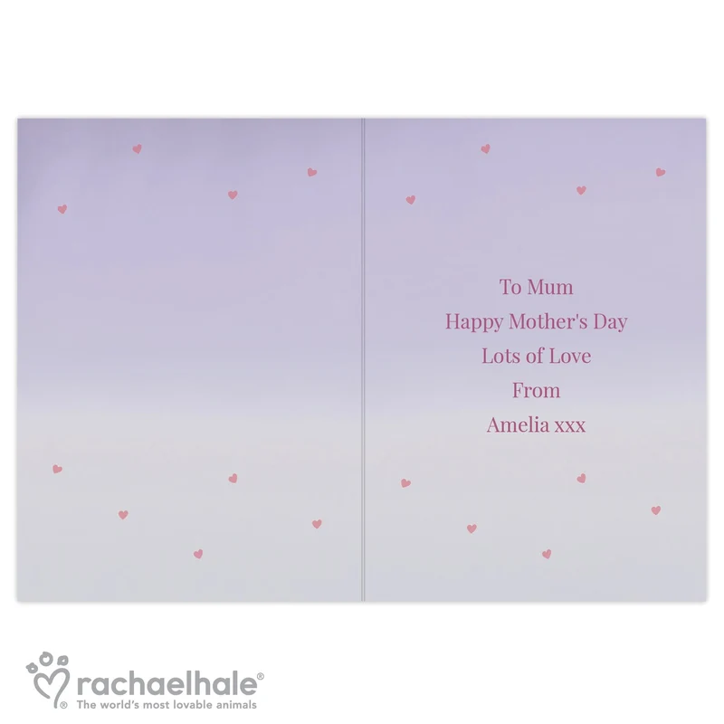 Personalised Rachael Hale 'Just For You' Kitten Card