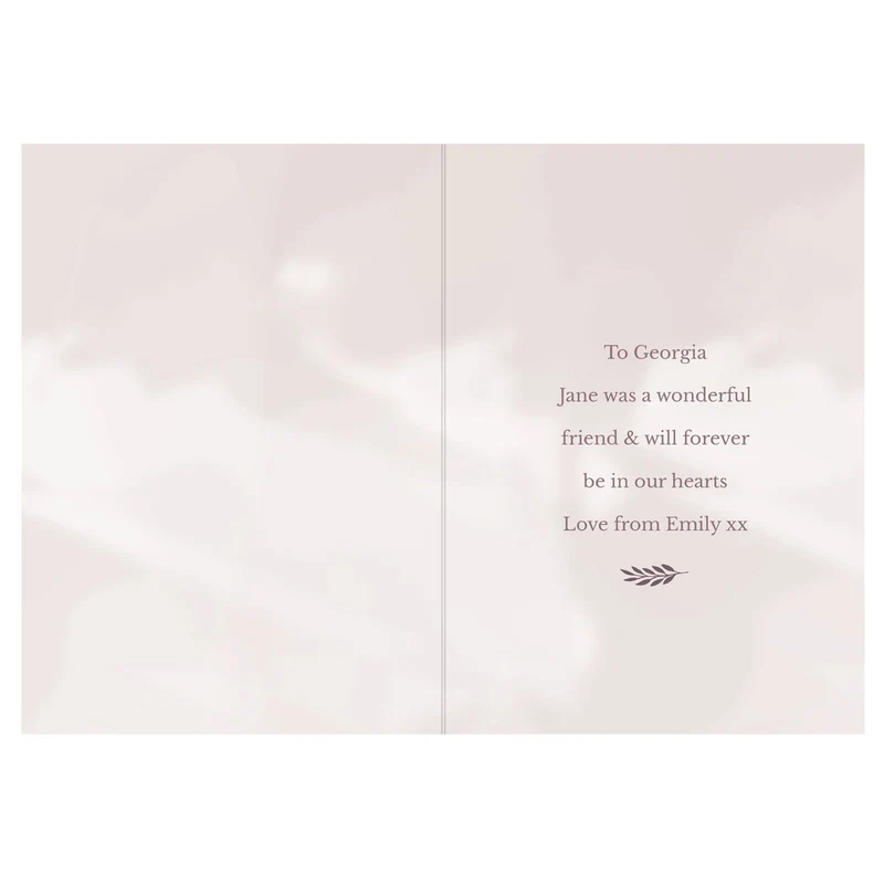 Personalised Floral Cross Card