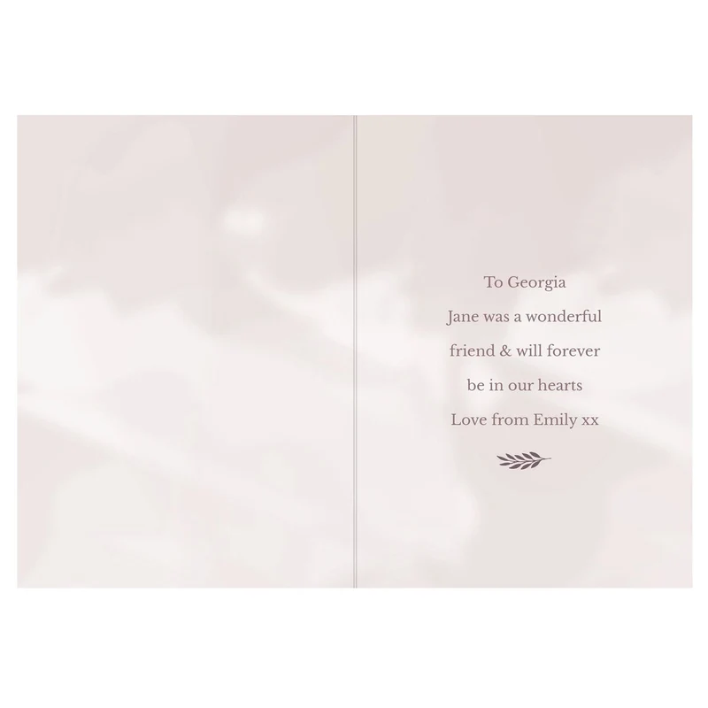 Personalised Floral Cross Card