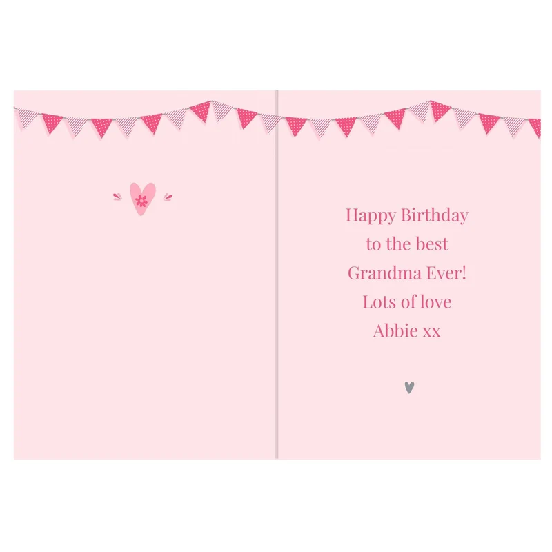 Personalised Pink Promoted To Card