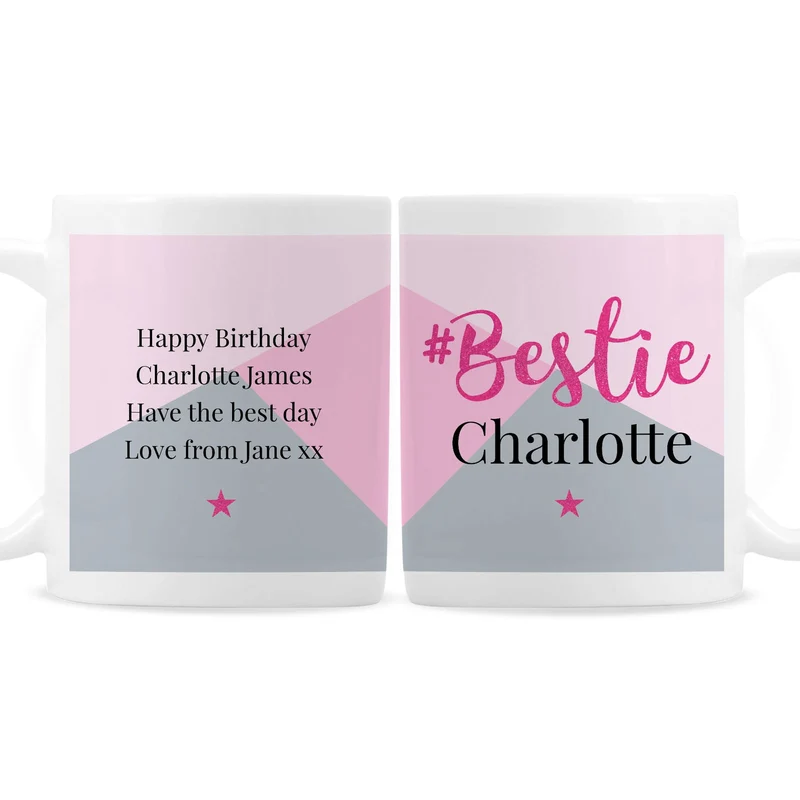 Personalised #Bestie Mug