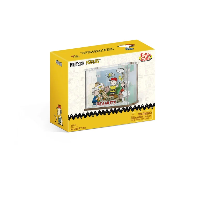 Die Peanuts Puremind DIY Bauset Mini Scene Baseball Time