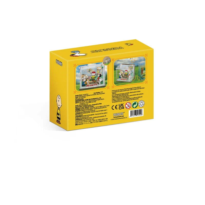 Die Peanuts Puremind DIY Bauset Mini Scene Baseball Time