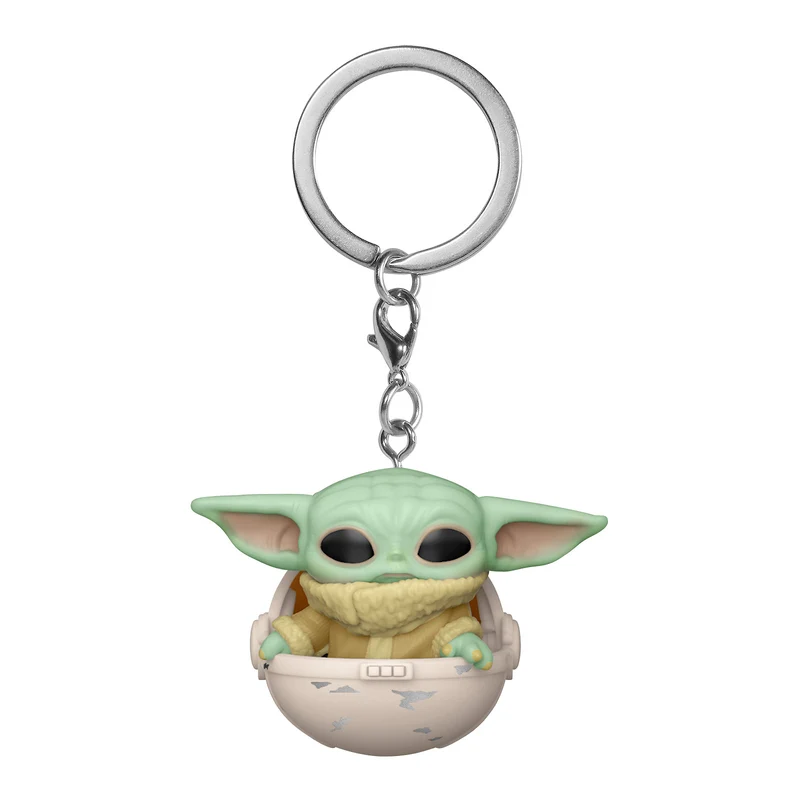 Grogu in Wiege Funko Pop Schlüsselanhänger - Star Wars The Mandalorian