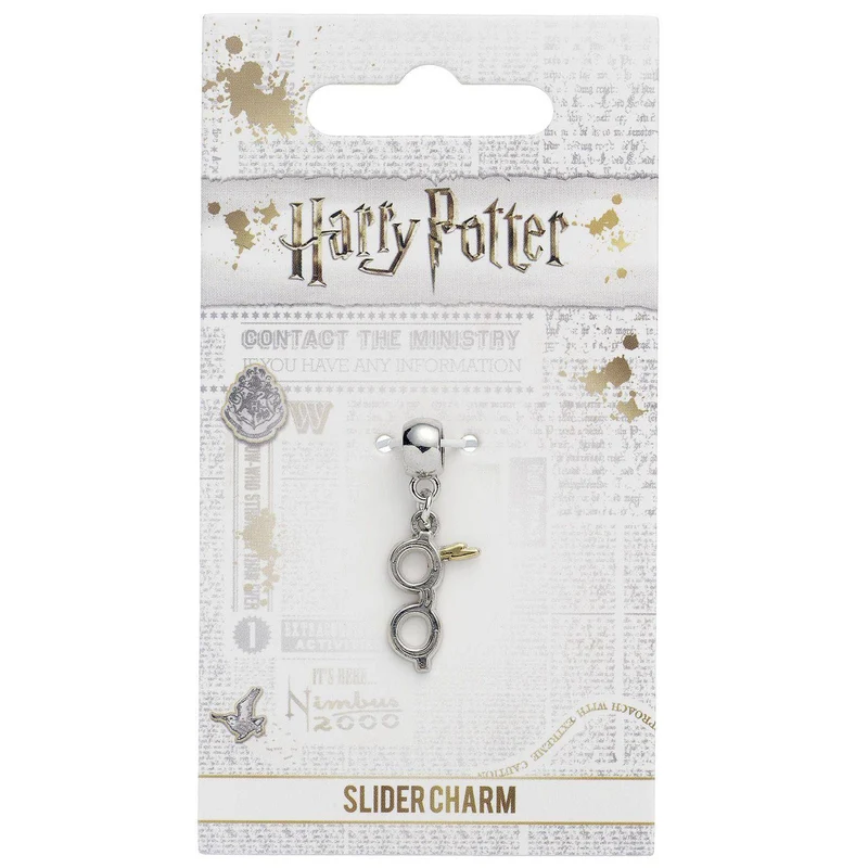 Harry Potter Anhänger Blitz mit Brille (versilbert)