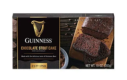 Great Spirits Baking Co. Guinness Beer Chocolate Stout Liquor Cake - 10 oz - Deliver a Gourmet Fresh-baked Dessert for Gift Baskets, Birthdays, or Parties!