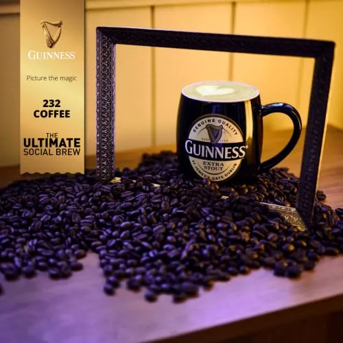 Exclusive, Limited Edition Guinness Coffee '232' Brew by Tiki Tonga Coffee Roasters. Roasted in The United Kingdom (Whole Coffee Beans)