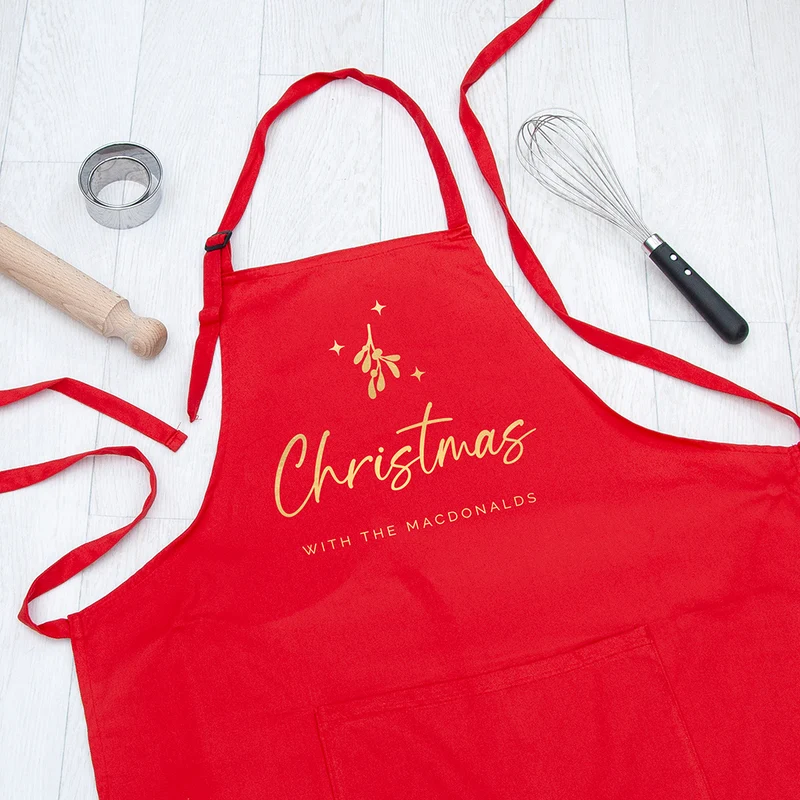 Personalised Personalised Christmas with the Family Apron