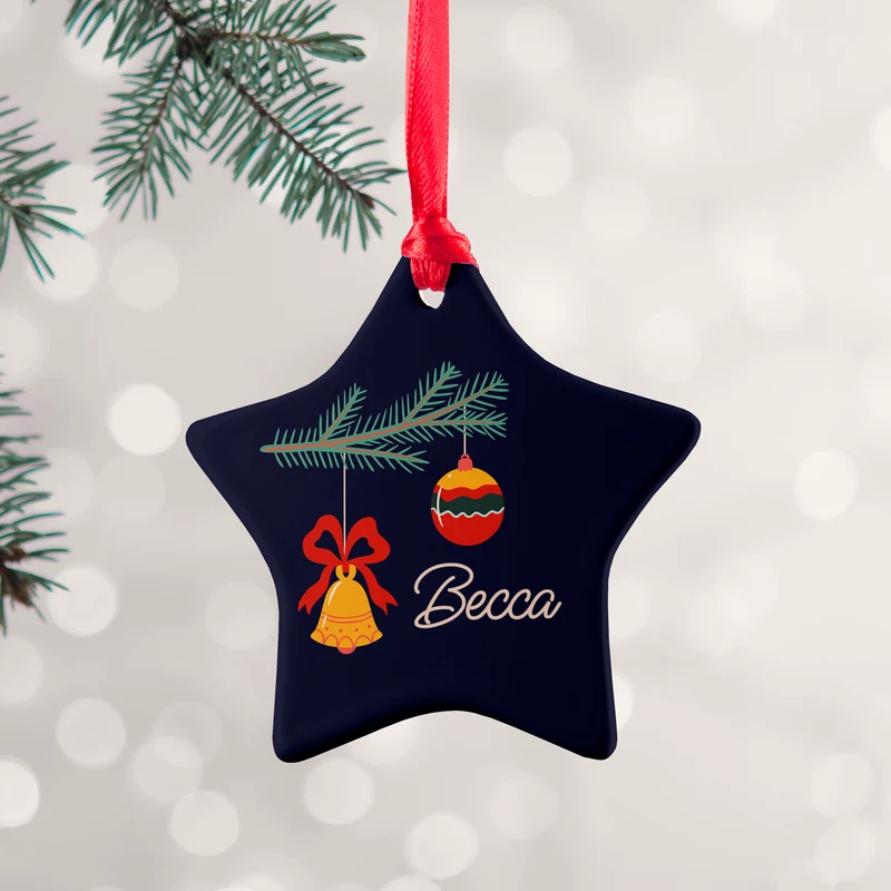 Personalised Personalised Christmas Tree Baubles Decoration