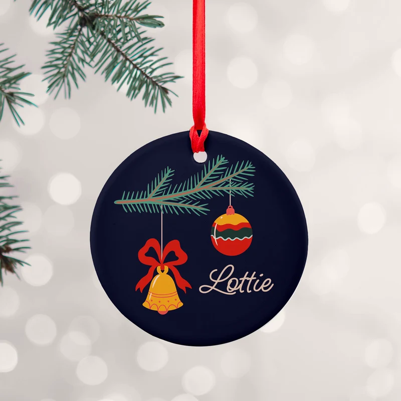 Personalised Personalised Christmas Tree Baubles Decoration