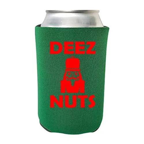 Christmas Coolies - Funny Holiday Can Cooler Pack of 4 - Alcohol Gift for Christmas Party, White Elephant, or Stocking Stuffer