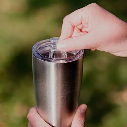 Mason Forge | Stainless Steel Pint Double Insulated Beer Tumbler | Double Wall Vacuum Insulated | Sweat & Condensation Free | HOT or COLD Beverages | Pilsner Style Glass | 16 Ounce |