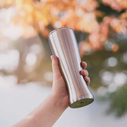 Mason Forge | Stainless Steel Pint Double Insulated Beer Tumbler | Double Wall Vacuum Insulated | Sweat & Condensation Free | HOT or COLD Beverages | Pilsner Style Glass | 16 Ounce |