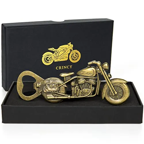 Beer Gifts for Men, Unique Valentines Day Gifts for Him Boyfriend Husband. Crincy Motorcycle Beer Bottle Opener. Men's Gift Birthday Biker Gift Father's Day Gift for Dad Grandpa.