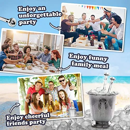 Valentines Day Gifts for Him, Beer Chiller Sticks for Bottles, Gifts for Men Husband Dad, Anniversary Birthday Gifts Ideas, Beer Gifts for Boyfriend, Stainless Steel Cooling Chillers, Beer Accessories