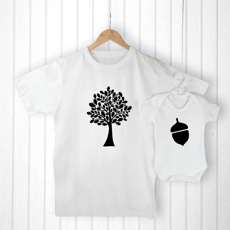 Personalised Personalised Daddy and Me Acorn Set