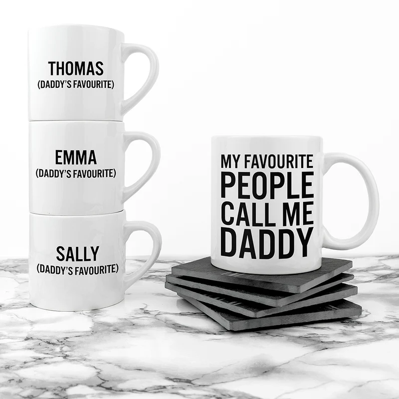Personalised Personalised Daddy & Me Favourite People Mugs