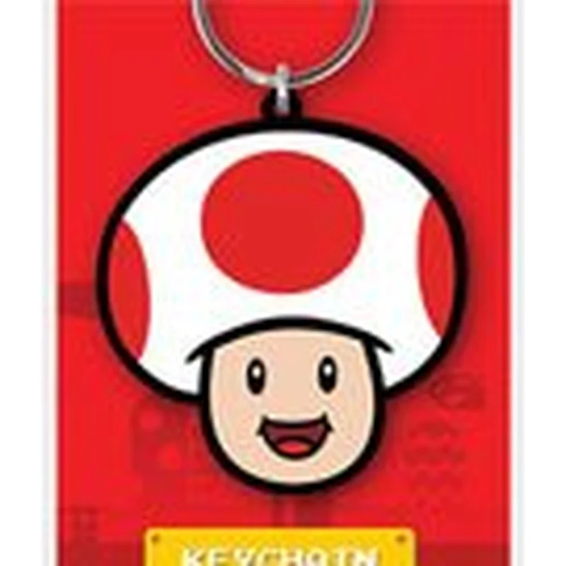 Super Mario Gummi-Schlüsselanhänger Toad 6 cm