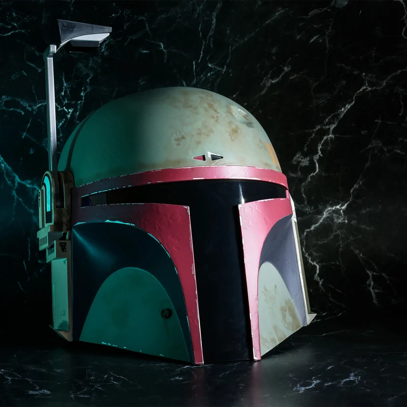 Boba Fett Premium Helm Replik Re-Armored mit Lichteffekten - Star Wars